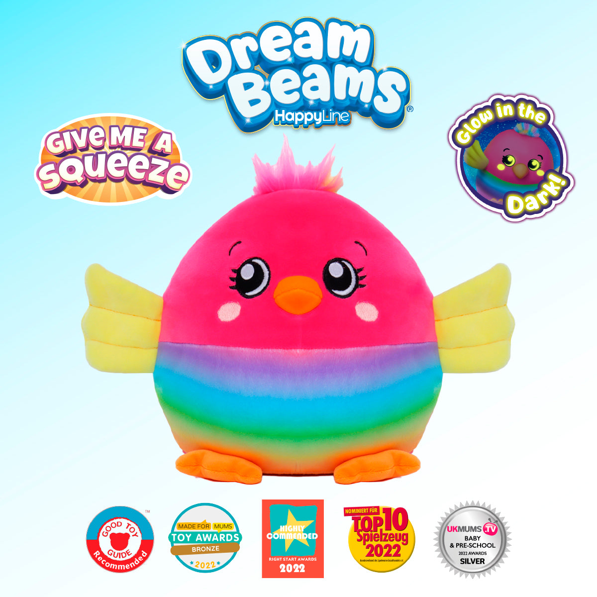 Dream Beams® - Freya The Parrot - 7.5"