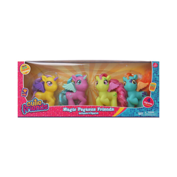 Cutie Friends® Magic Pegasus Friends |4 x 5” unicorn (5")  included. | Happy Line®