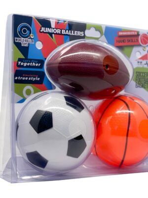 Junior Ballers Tri-Pack(Football, Basketball & Soccer) Balls