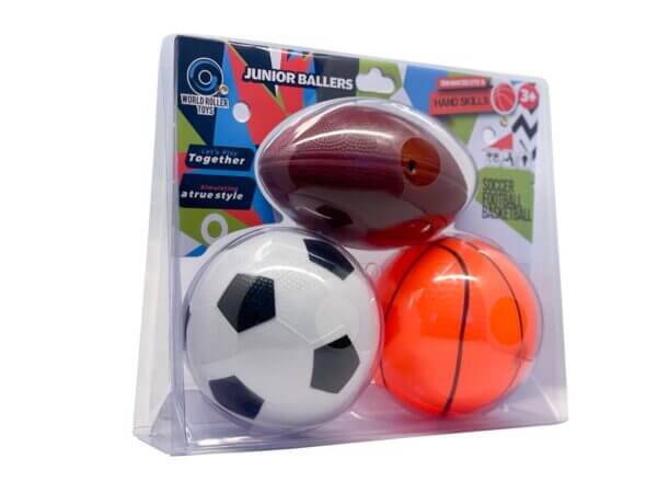 Junior Ballers Tri-Pack(Football, Basketball & Soccer) Balls
