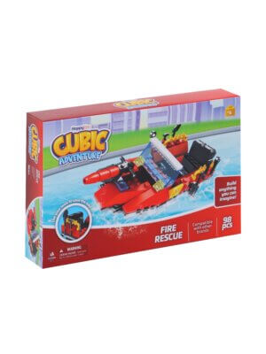 Cubic Adventure|Fire Boat | Fire Rescue |98 Pieces |Happy Line®